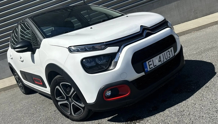 Citroen C3 cena 44900 przebieg: 105000, rok produkcji 2021 z Łódź małe 172